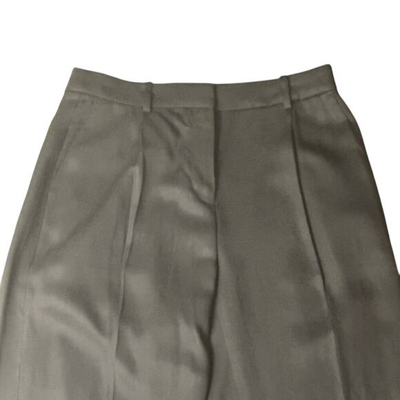 New J. Crew Black Wide Leg Pleated Slacks Dress Work Pants Women's 6 Petite - Picture 3 of 12